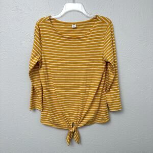 Old Navy Striped Tie Front Shirt